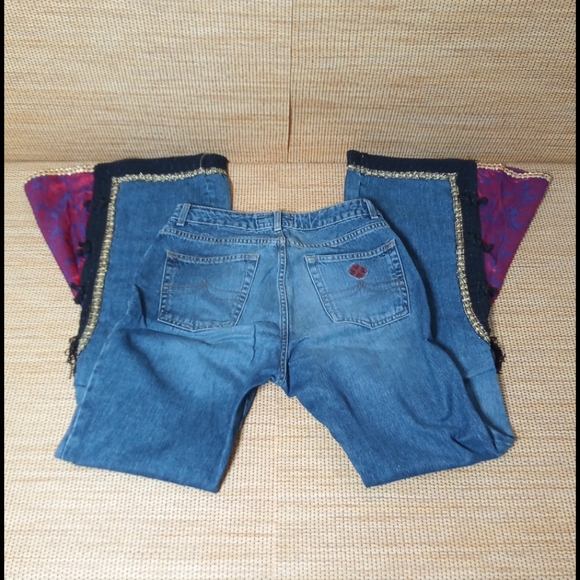Vintage JNCO Bell Bottom Jeans Sz 7 - Picture 7 of 9